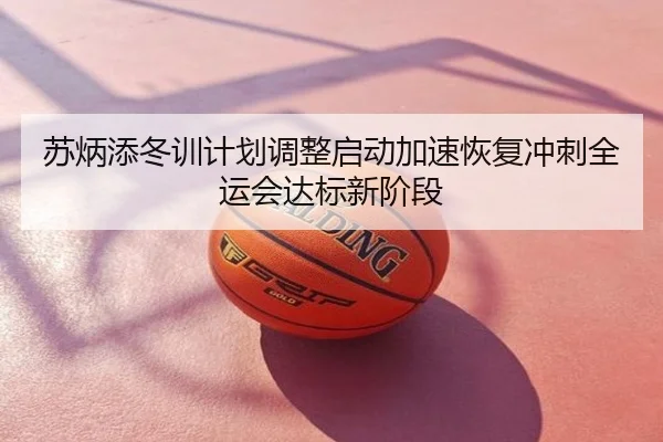 苏炳添冬训计划调整启动加速恢复冲刺全运会达标新阶段